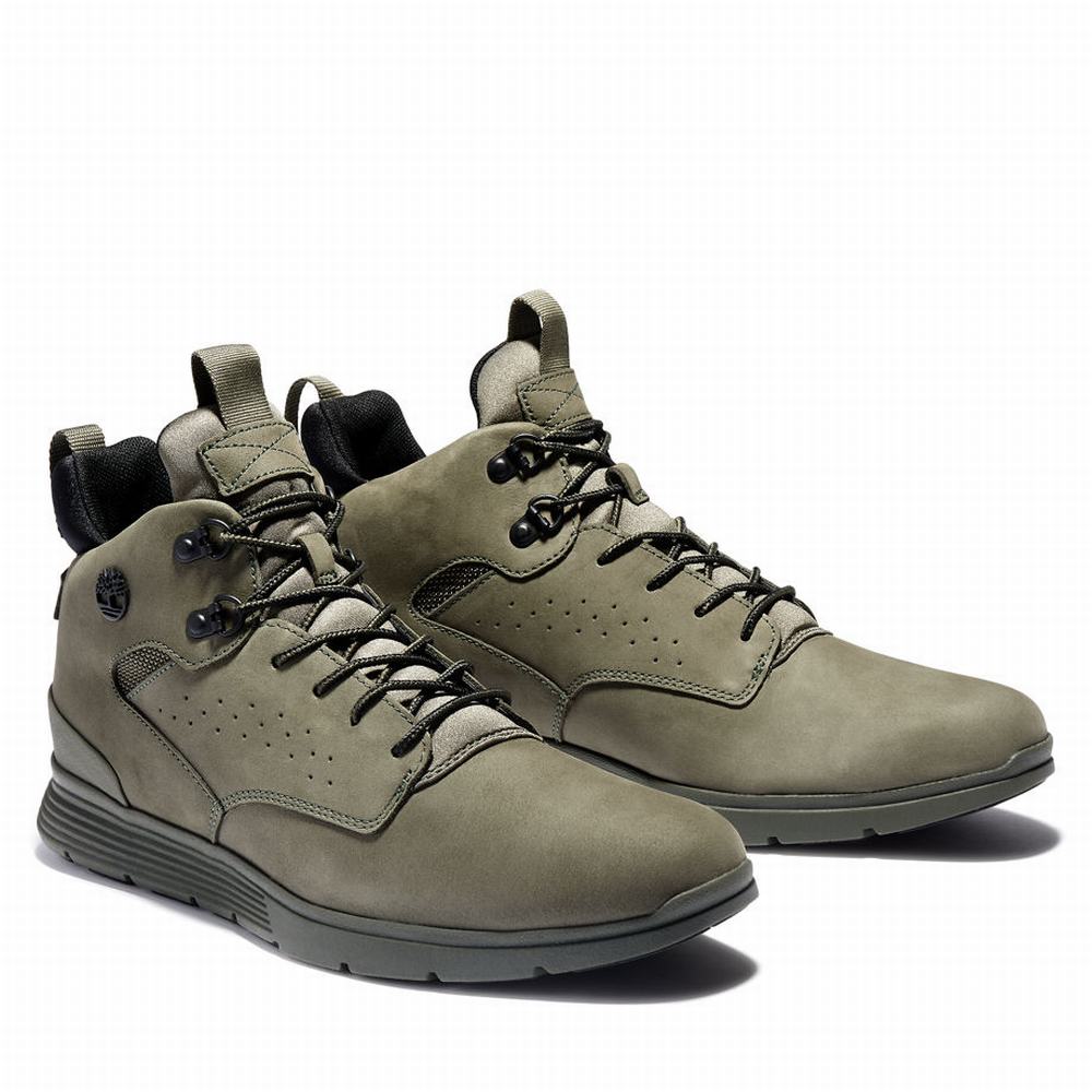 Turisticke Topanky Timberland Killington Mid Hiker Panske Zelene | WB6082517