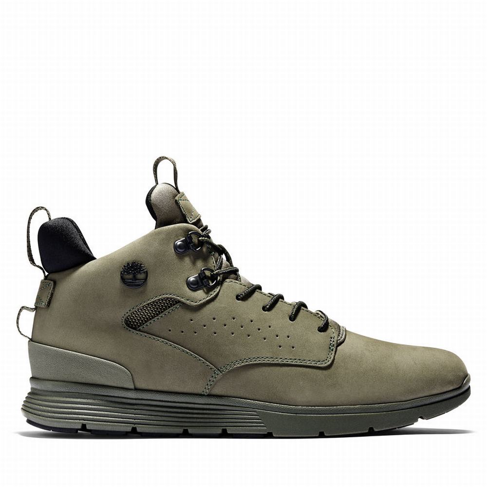 Turisticke Topanky Timberland Killington Mid Hiker Panske Zelene | WB6082517