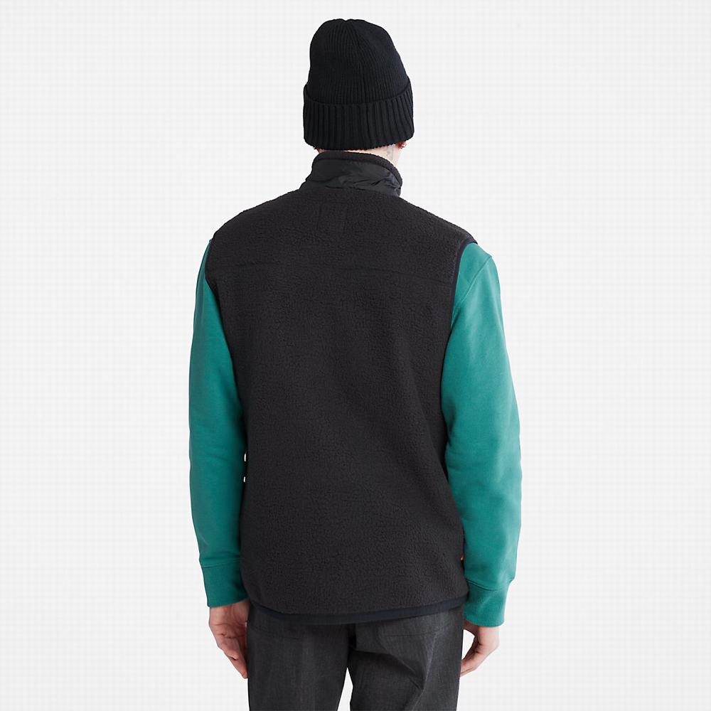 Vesty Timberland High-Pile Fleece Panske Čierne | CO4827910