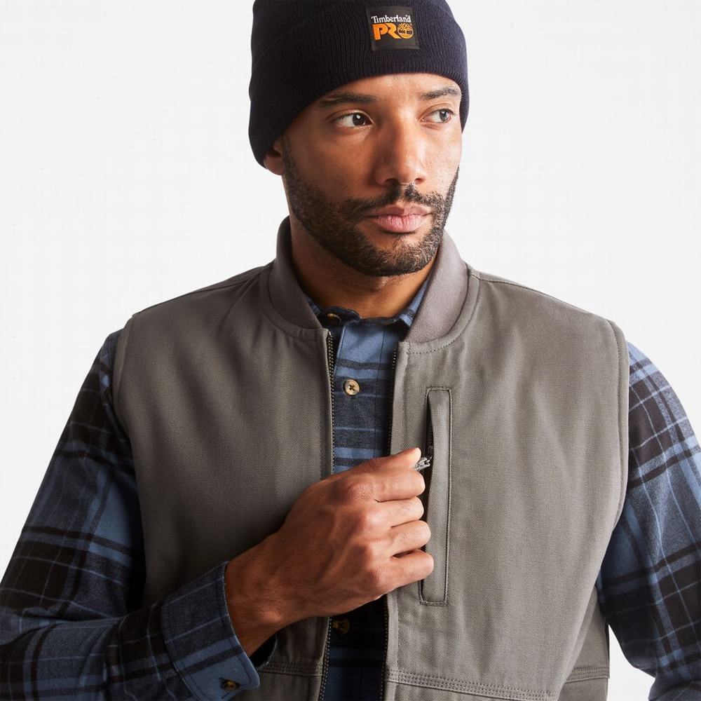 Vesty Timberland PRO® Gritman Podsite Platene Panske Pewter | JV4598312