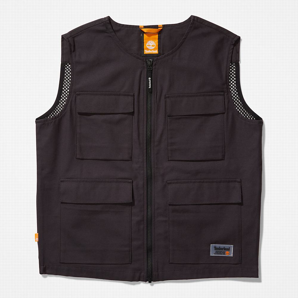 Vesty Timberland Progressive Utility Multi-pocket Panske Čierne | HP4580631