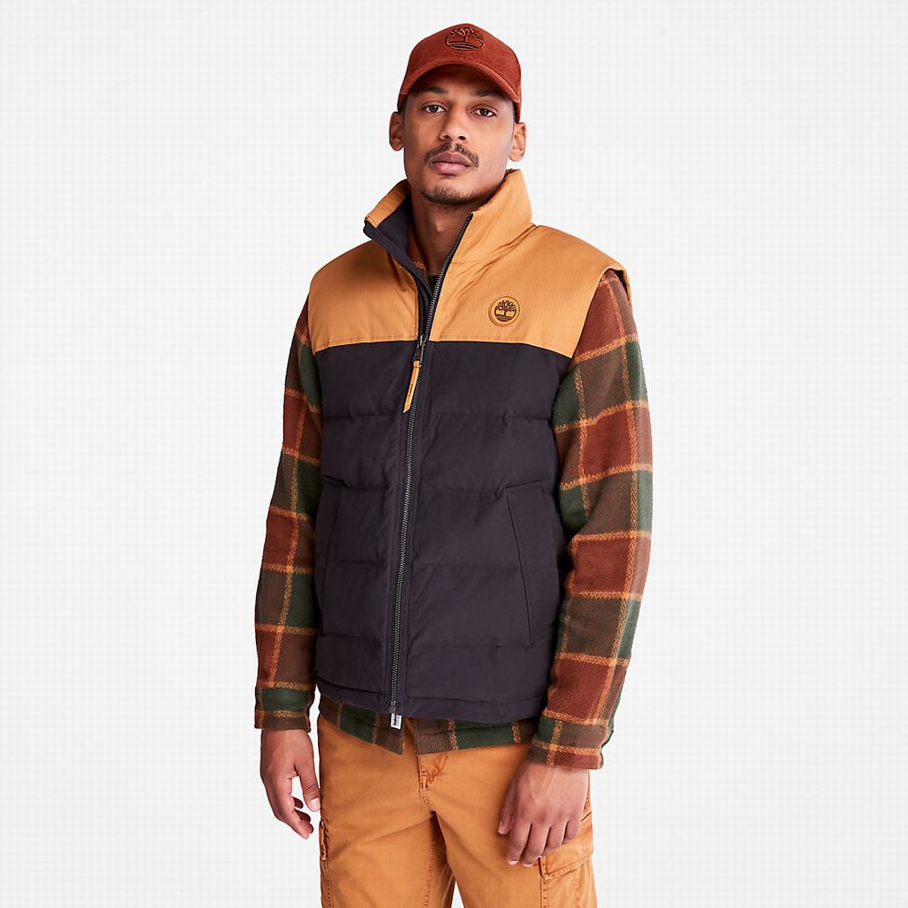 Vesty Timberland Welch Mountain Puffer Panske Čierne | JQ3402189