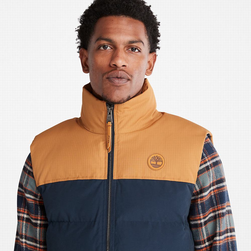 Vesty Timberland Welch Mountain Puffer Panske Námornícka Modrá | XR5064197