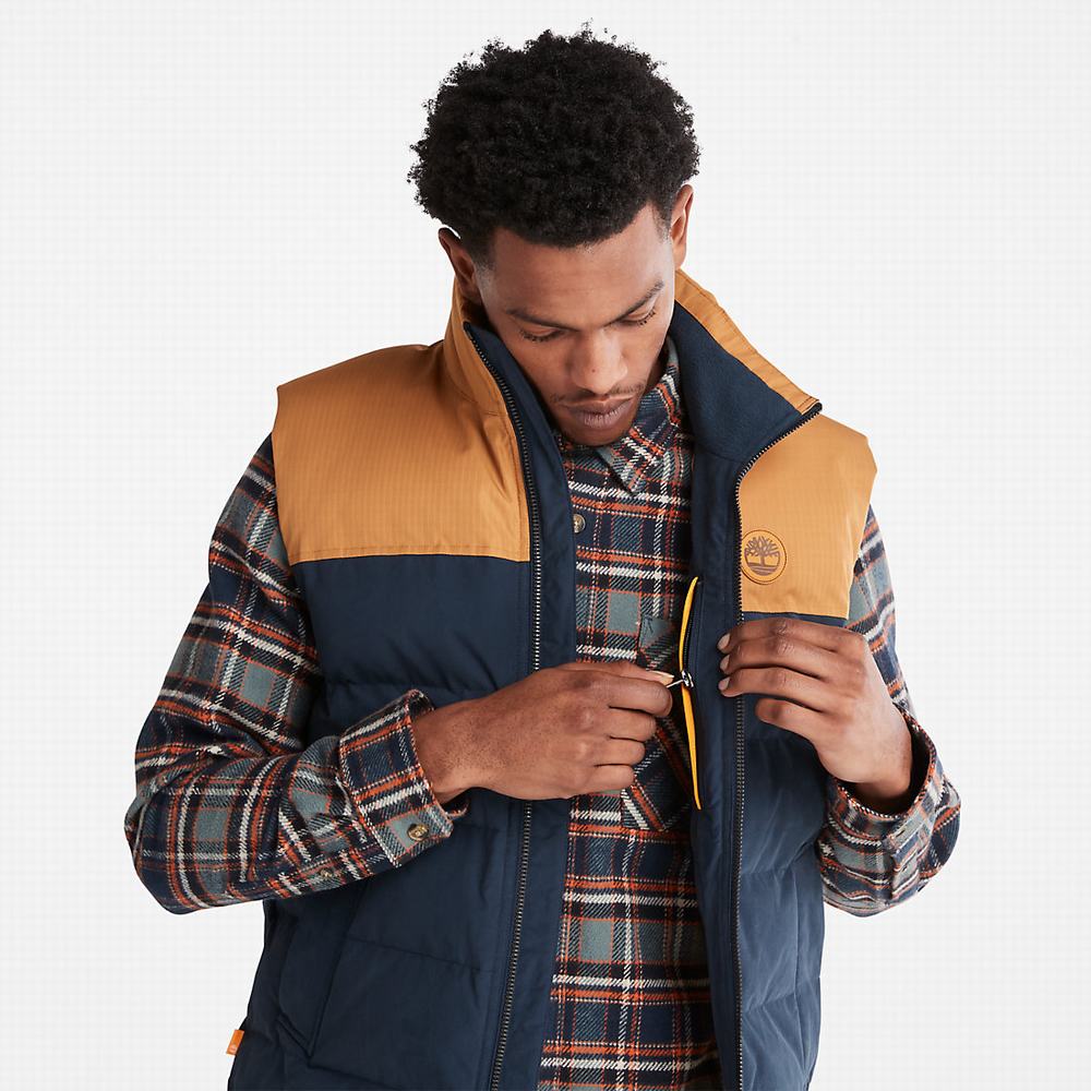 Vesty Timberland Welch Mountain Puffer Panske Námornícka Modrá | XR5064197