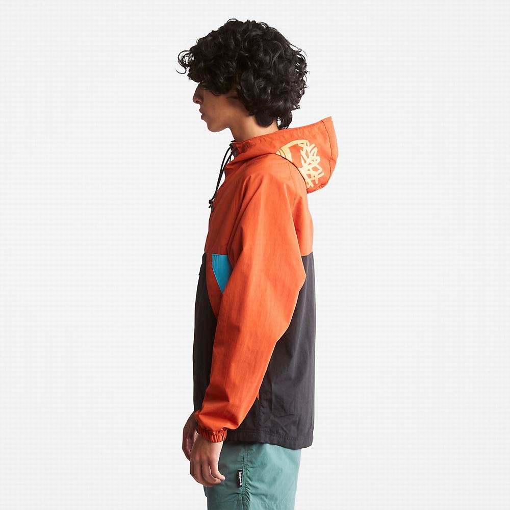 Vetrovka Timberland DWR Zip-Neck Windbreaker Panske Oranžové | NA9517206