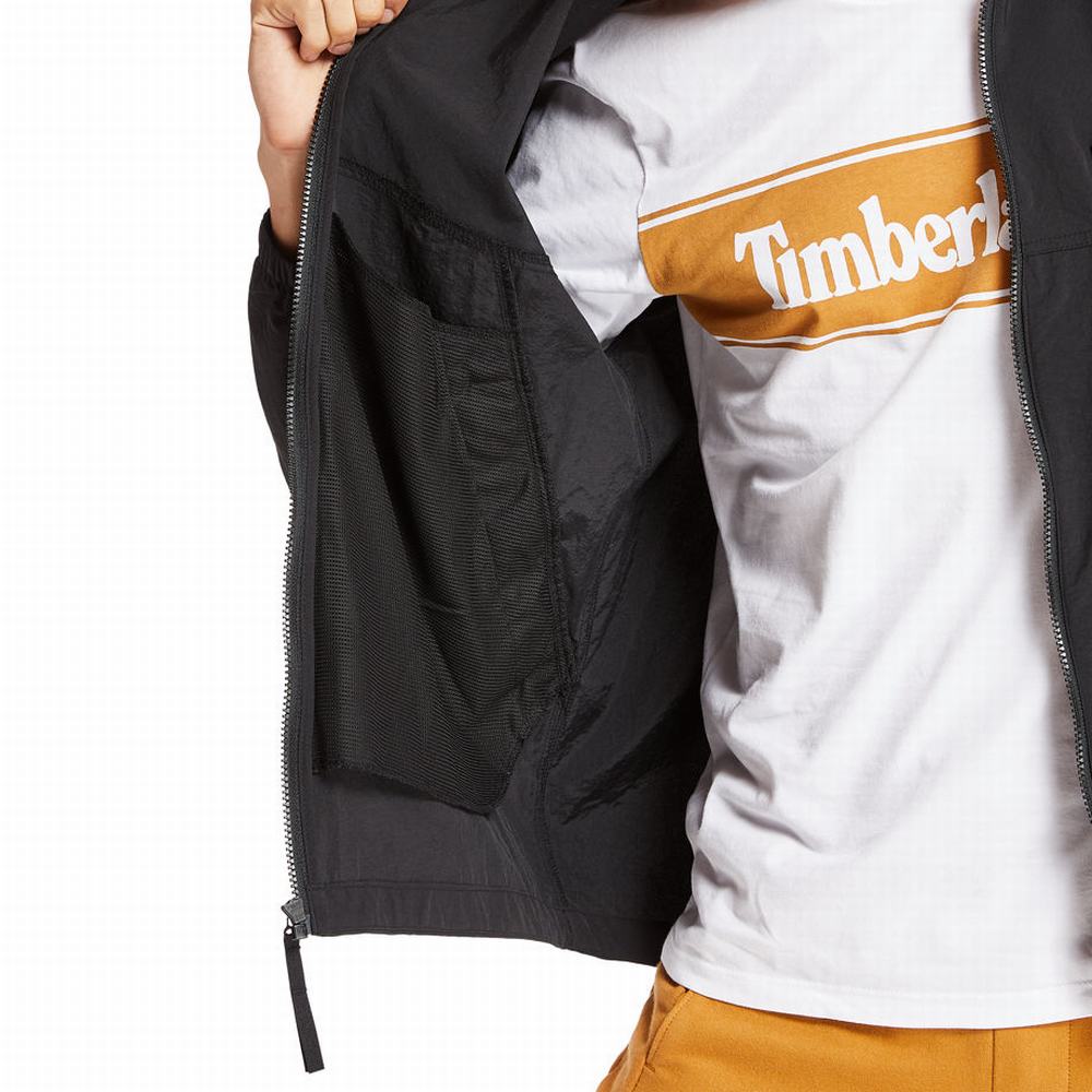 Vetrovka Timberland Full-Zip Windbreaker Panske Čierne | FS3207549