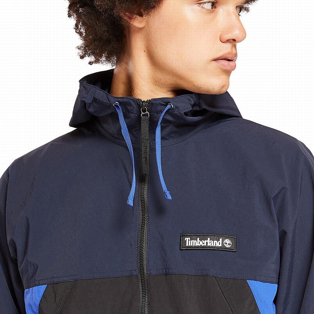 Vetrovka Timberland Full-Zip Windbreaker Panske Námornícka Modrá | LF2397461