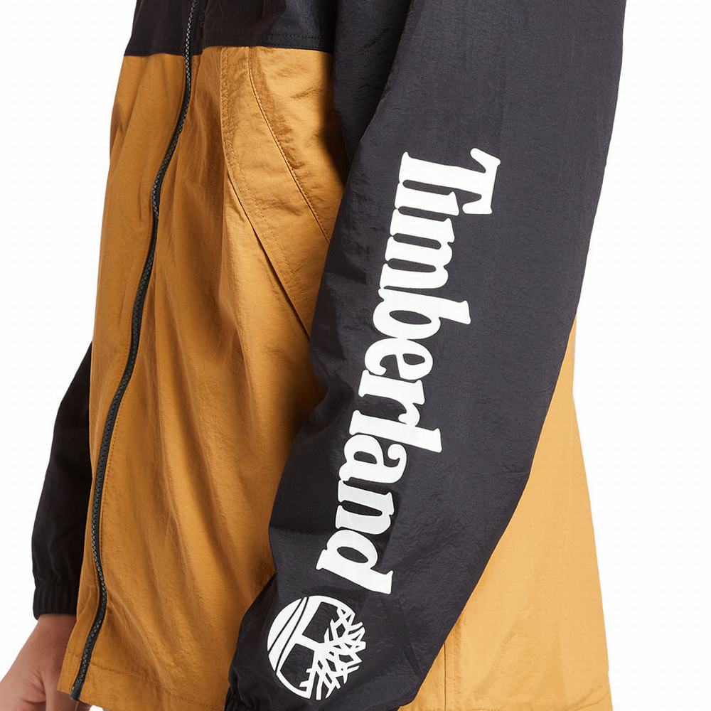 Vetrovka Timberland Full-Zip Windbreaker Panske Čierne | MV1278064