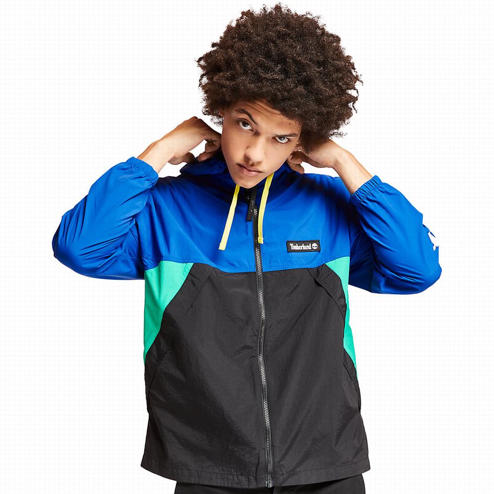 Vetrovka Timberland Full-Zip Windbreaker Panske Modre | ZR7314096