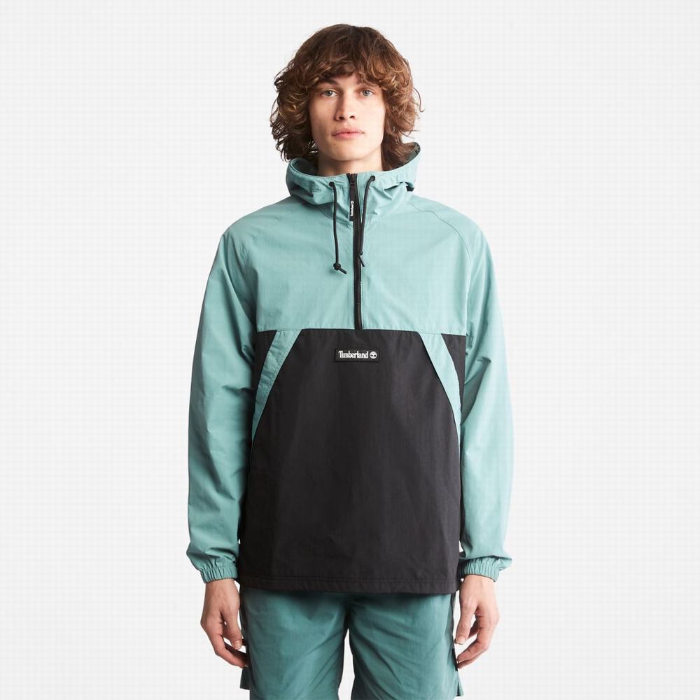 Vetrovka Timberland Zip-Neck Windbreaker Panske Modre Čierne | HY5219730