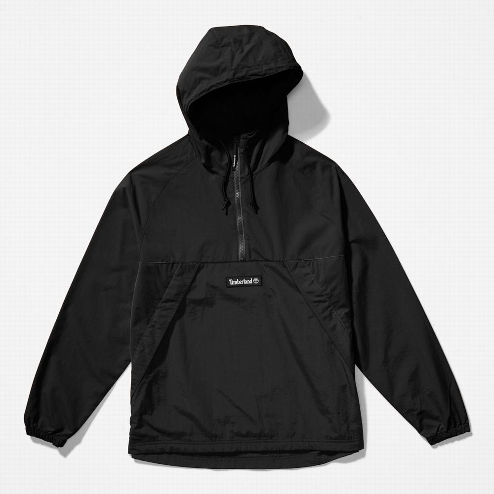 Vetrovka Timberland Zip-Neck Windbreaker Panske Čierne Biele | PF8652430