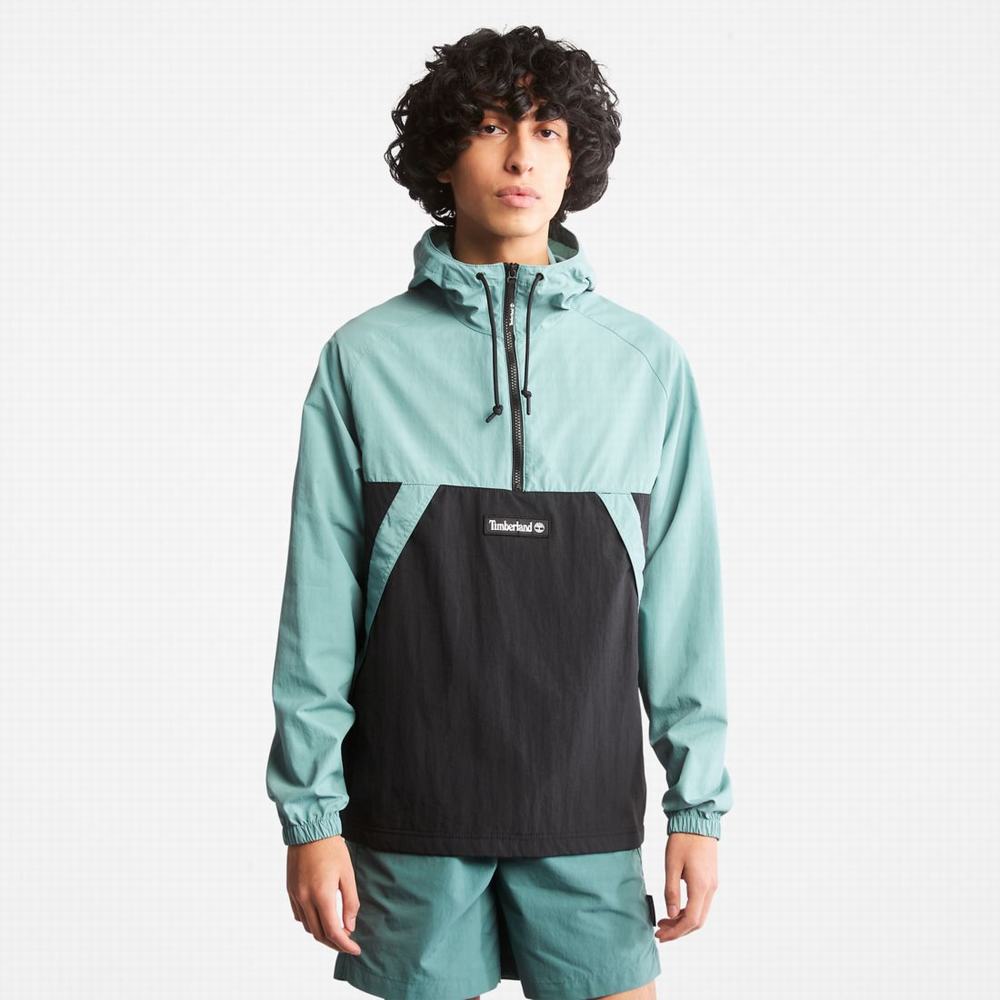 Vetrovka Timberland Zip-Neck Windbreaker Damske Modre Čierne | QV3519084