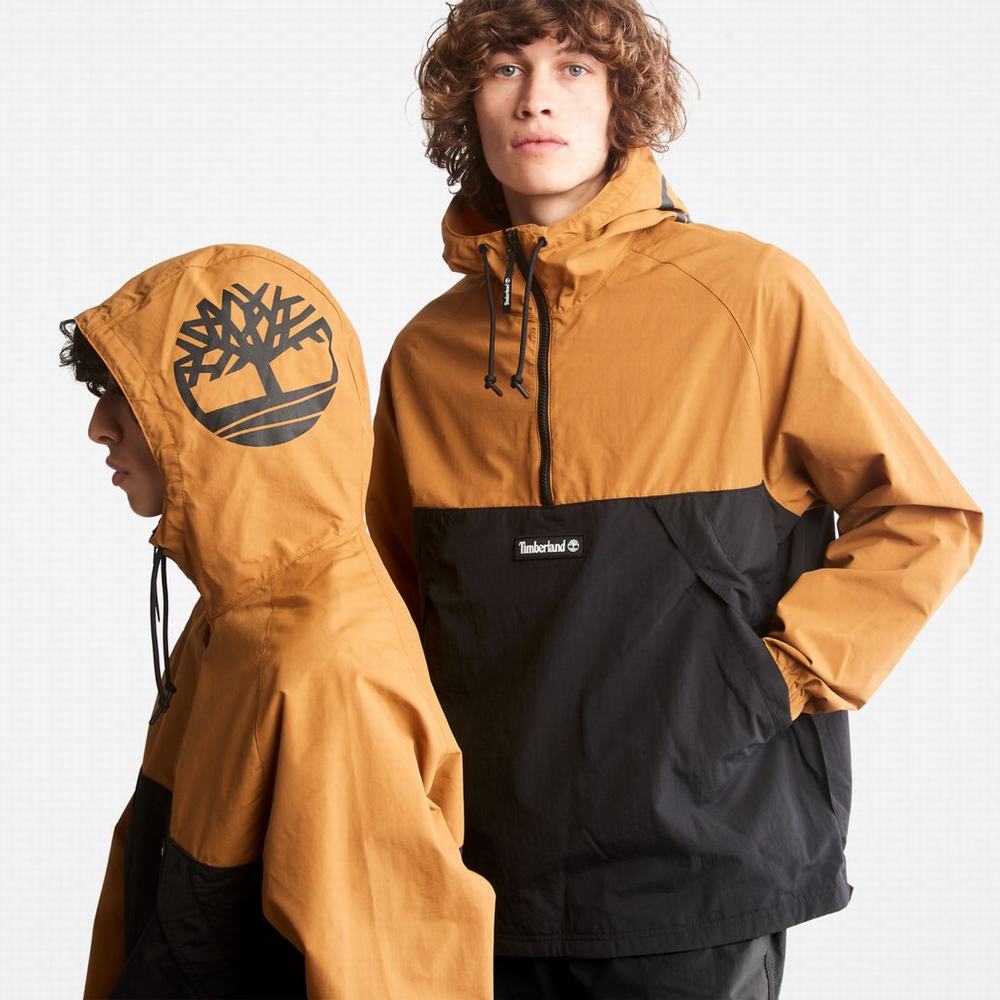 Vetrovka Timberland Zip-Neck Windbreaker Damske Hnede Čierne | RE4253608