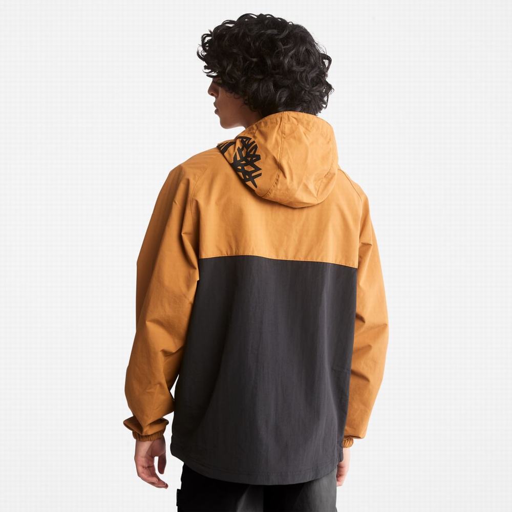 Vetrovka Timberland Zip-Neck Windbreaker Panske Hnede Čierne | RS5296871