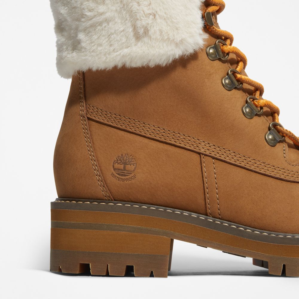 Zimne Topanky Timberland Courmayeur Valley 6-Inch Waterproof Faux-Fur Damske Hnede | ML8746031