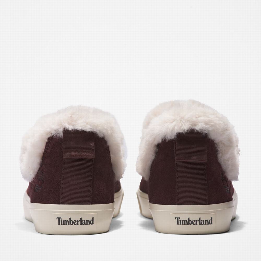 Zimne Topanky Timberland Skyla Bay Warm-Podsite Slip-Ons Damske Bordove | PQ6534902