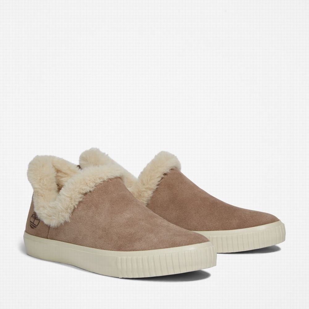 Zimne Topanky Timberland Skyla Bay Warm Podsite Slip-Ons Damske Svetlo Hnede | VS6197803