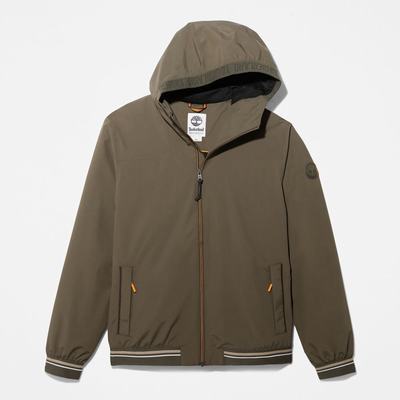 Bundy Timberland Coastal Cool S Kapucňou Bomber Panske Tmavo Zelene | XS0937518