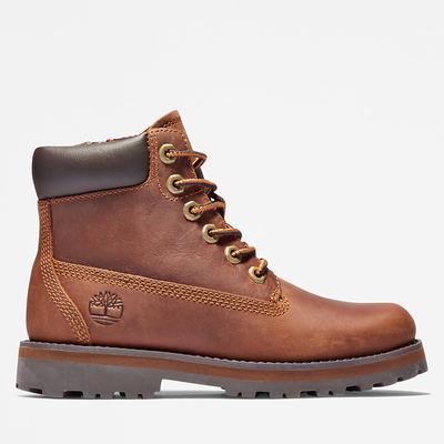 Cizmy Timberland Courma 6 Inch Side-Zip Detske Hnede | KB0738964