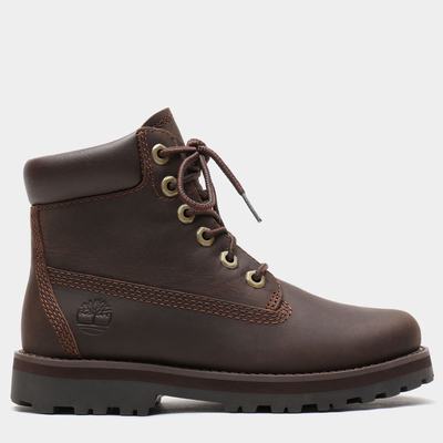 Cizmy Timberland Courma 6 Inch Side-Zip Detske Tmavo Hnede | VG3218750