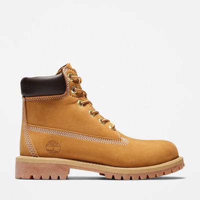 Cizmy Timberland Premium 6-Inch Waterproof Detske Hnede Žlté | PX2987035