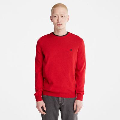 Jumpers Timberland Knox River Crewneck Panske Červené | NG8643271