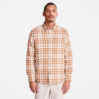 Kosele Timberland Flannel Checked Panske Hnede | RY0581943