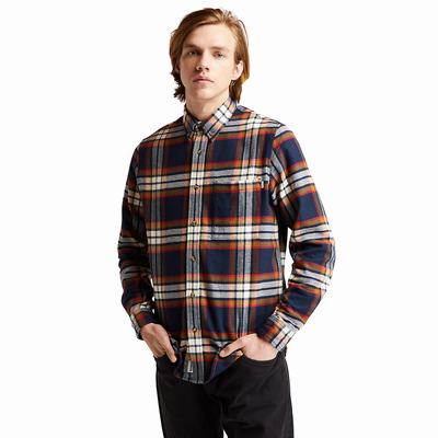 Kosele Timberland Heavy Flannel Check Panske Námornícka Modrá | UG2975341