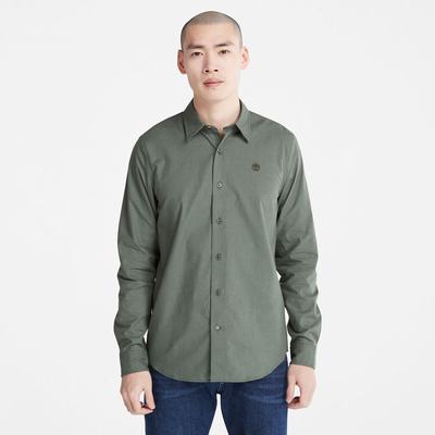 Kosele Timberland Lightweight Flannel Panske Zelene | DS0652497