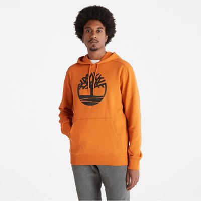 Mikiny S Kapucňou Timberland Tree-Logo Panske Oranžové | LH7452168