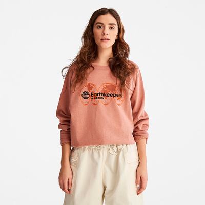 Mikiny Timberland Earthkeepers® by Raeburn Archive Globe Crewneck Damske Oranžové | EJ1059278