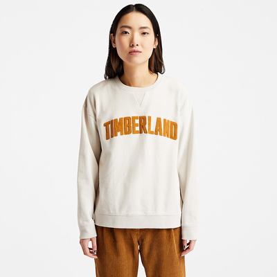 Mikiny Timberland Ecoriginal Corduroy Logo Damske Biele | CA3401295