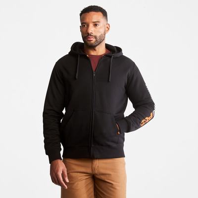 Mikiny Timberland PRO® Hood Honcho Zip Panske Čierne | DQ6095372