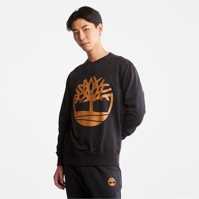 Mikiny Timberland Tree Logo Crewneck Panske Čierne Hnede | FZ6521478