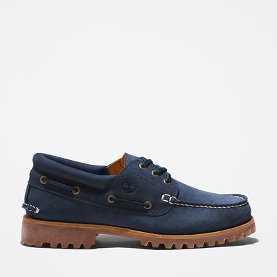 Mokasiny Timberland 3-Eye Lug Handsewn Panske Námornícka Modrá | IQ2615904