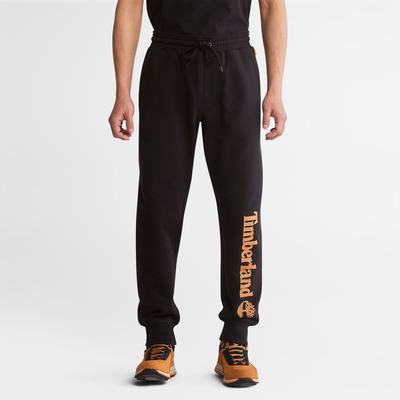 Nohavice Timberland Logo Sweatpants Panske Čierne Hnede | XN5726093