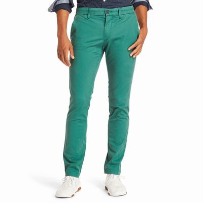 Nohavice Timberland Sargent Lake Slim-Fit Chinos Panske Zelene | BO3952806