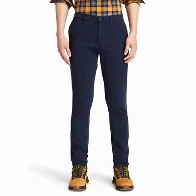 Nohavice Timberland Sargent Lake Ultrastretch Chinos Panske Námornícka Modrá | SI9358672