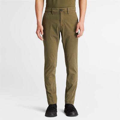 Nohavice Timberland Sargent Lake Ultrastretch Chinos Panske Tmavo Zelene | YG8045263