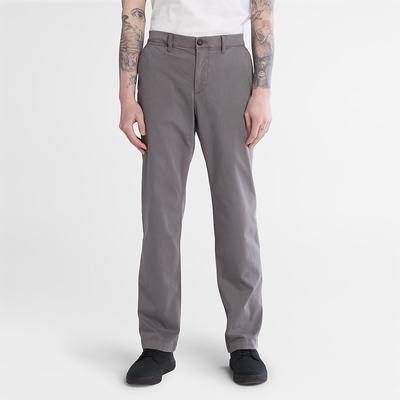 Nohavice Timberland Ultrastretch Chino Trousers with Anti-Odour Treatment Panske Siva | IS0491873