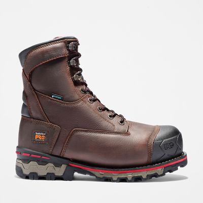 Pracovne Cizmy Timberland Boondock 8" Composite Spicou Waterproof Panske Hnede | TM4935867