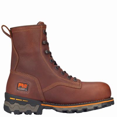 Pracovne Cizmy Timberland Boondock 8" Composite Spicou Waterproof Panske Hnede | UL9576230