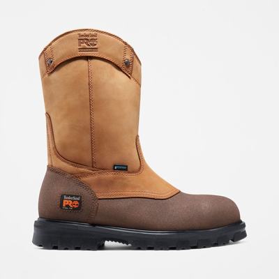 Pracovne Cizmy Timberland Rigmaster Pull On Steel Spicou Waterproof Panske Hnede | VK2136087