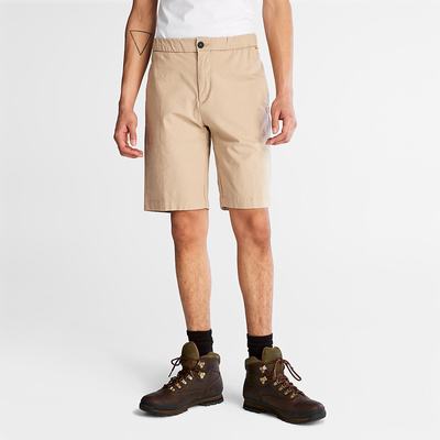 Sortky Timberland Bavlnene and Linen-Blend Panske Béžové | OZ8736459