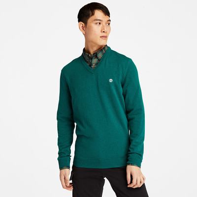 Svetre Timberland Cohas Brook V-Neck Panske Zelene | KT1892740