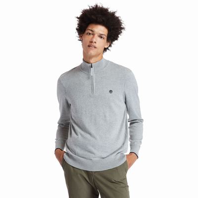 Svetre Timberland Williams River Half-zip Panske Siva | XK9045672