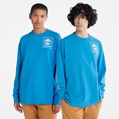 Tricko Timberland All Gender Heavyweight Long-Sleeve T-Shirt Panske Modre | BK4681537