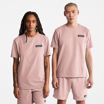 Tricko Timberland All Gender Heavyweight Badge T-Shirt Panske Ruzove | WH8309175