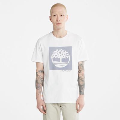 Tricko Timberland Dotted Tree-logo T-Shirt Panske Biele | TH0856739