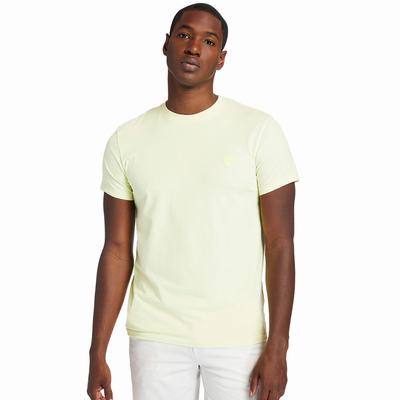 Tricko Timberland Dunstan River Crew Tee Panske Svetlo Žlté | BZ6942351